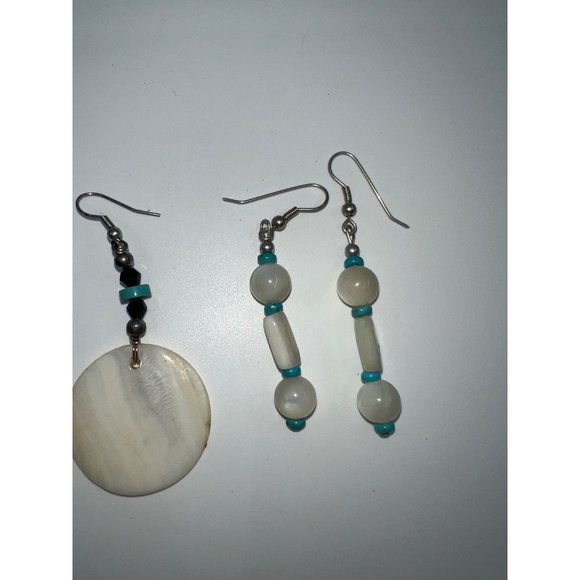 Native American Beaded Earring Set of 2 With Necklace - Picture 5 of 5